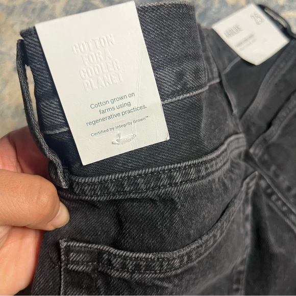 AGOLDE Parker Long Short in Black NWT Sz 25 - Picture 10 of 12